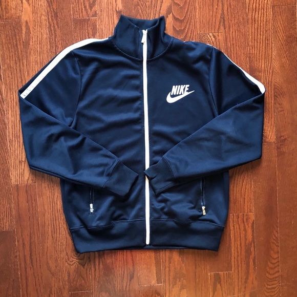 Dark Blue Nike Sweater w/ Zip Pockets - Picture 2 of 5